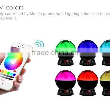 new gadgets 2017 electronics motional led light audio bluetooth speaker with 16M APP colors