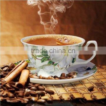 cheap customized coffee tea porcelain ceramic cups saucers set