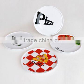 8inch Round Shape High Quality Ceramic Decorative Custom Pizza Plate