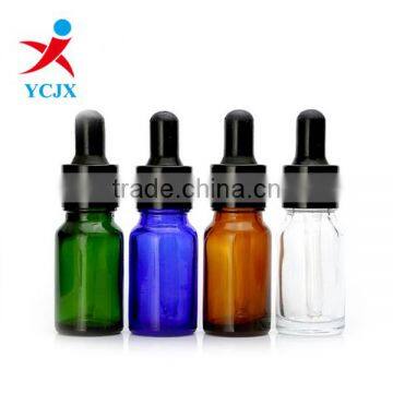 10ml/20ml/30ML ROUND GLASS BOTTLE WITH DROPPER LIDS