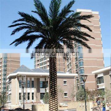 LZB081422 outdoor fiberglass palm tree artificial decorative metal palm trees for sale