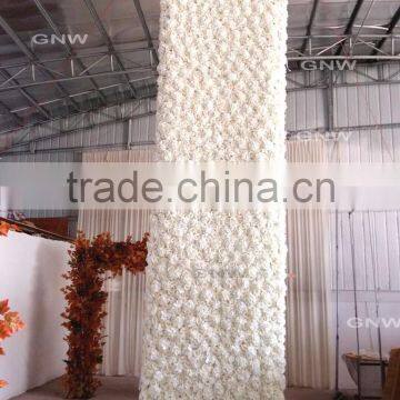GNW FLW1608025-001 20ft White Hydrangea Flower Wall for Wedding Stage Backdrop photo-2