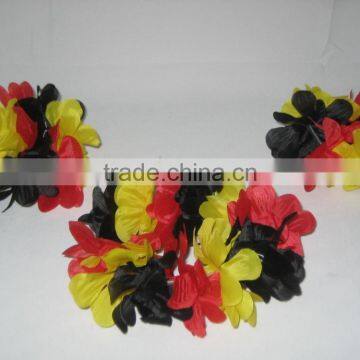 Hot Sale Cheap Customized Sports Fans Polyester Necklace/wreath, Flower Lei, Hawaii Flower Chain photo-6