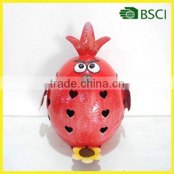 YS15824 metal craft garbage trash bin for home decor