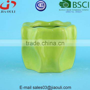 BSCI Audit Factory Dehua Ceramic Planter Pots Succulent Plants Pot for Home Decoration photo-3