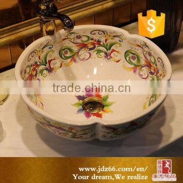 Modern Bathroom Art Basin Ceramic Counter Top Wash Basin photo-4