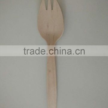 Hot stamp logo wooden fork