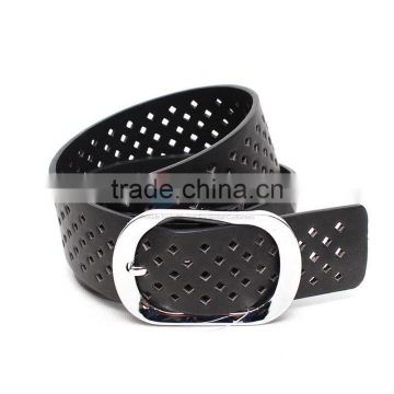 SO0829 Wholesale Wide Fashion PU Belt For Men With Round Buckle