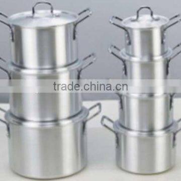 Hot Sale Different Handle Cookware Set Satin Aluminum Pot photo-4