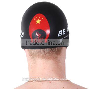 Hot Selling Newest Design Silicone Material Adult 3D Swim Cap (CAP-1400) photo-5