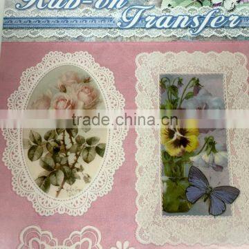 Elegant Rub-on Transfer Sticker, Grace Follower Transfer Sticker With Stick, Rub-on Scratching Transfer Stickers photo-2