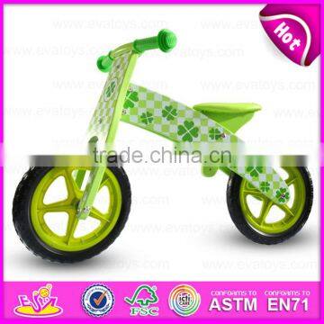 Comfortable Safe perfect Wooden kids bicycle,New design children wooden walking balance bicycle W16C132