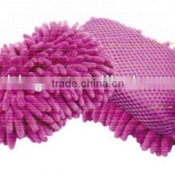 Big chubby chenille microfiber wash sponge