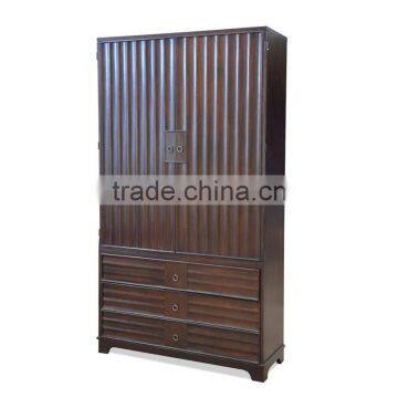 Cabinet Dressing Luxury Walnut Doff Mahogany Wood Furniture photo-4