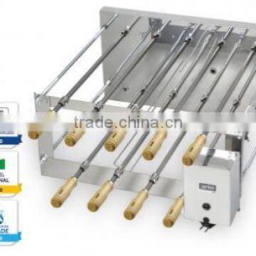 BBQ Brazil Rotating Grill in Stainless Steel (Double Version) - CRID 9 Skewers Arke photo-4