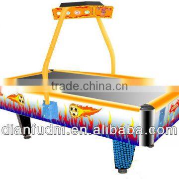 Arcade air hockey machine for entertainment