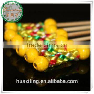 bamboo pine needle shape skewers with bead