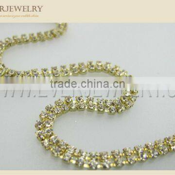 roll rhinestone cup chain