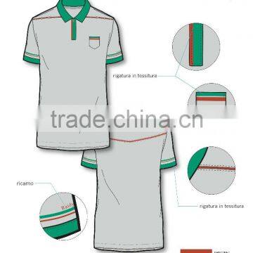 Italy Design services for men's single pocket Polo Shirt ODM