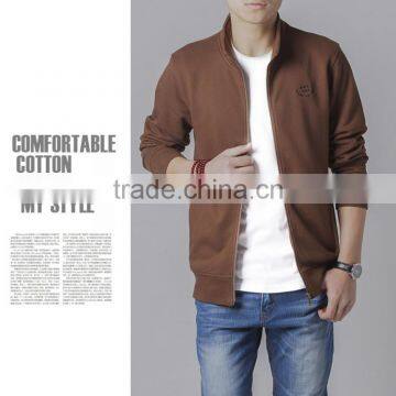 2017 Men's Spring Coat Cotton Wool Fleece Jacket/zip up Hoodie photo-6