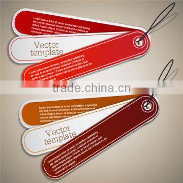 2017 Customized Jeans Paper Hang Tag Design With String photo-5