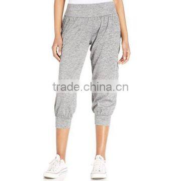 Grey color OEM China capri custom jogger pants