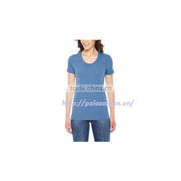 Viet Nam Manufacturer Cheap Wholesale Plain Blank Womens Tshirt photo-3