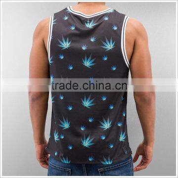Guangzhou Custom Cool Comfortable Sublimation 100 Polyester Tank Tops photo-2