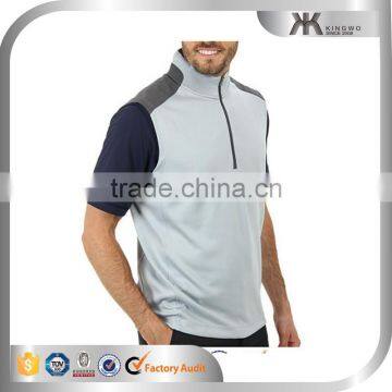 Custom Design High Quality Golf Shirts Quick Dry Zipper Golf Shirt photo-2