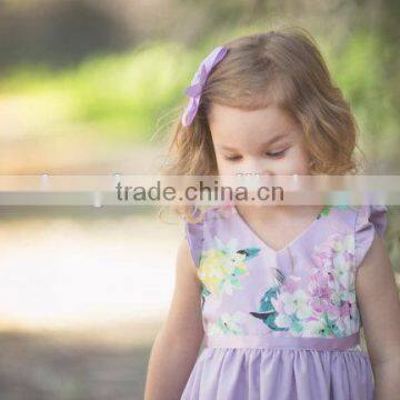 Wholesale Clothing Floral Sundress Baby Girl Party Dress Children Frocks Designs photo-4