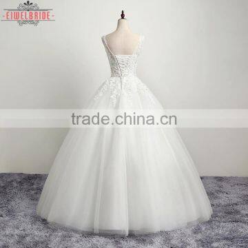 OEM Long Floor-length WWhite Wedding Dress Bridal Gown photo-2