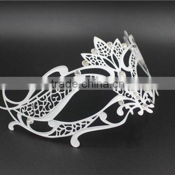 4 Colors Metal Italy Venetian Mask Masquerade Diamante Rhinestones Ribbon Tie photo-4