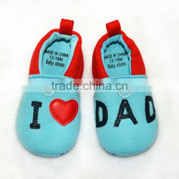 "I Love Dad" Embroidered Baby Footwear photo-4