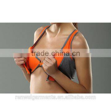 nylon/spandex dry fit womens gym wear, sport wear, fitness wear ladies sexy yoga bra