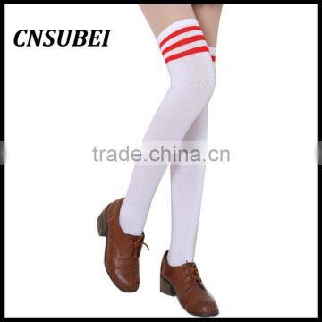 Hot Thigh High Sexy Cotton Socks Women's Striped Over Knee Girl Lady Sock photo-2