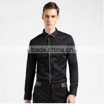2016 Men Slim Fit Casual Dress Shirt