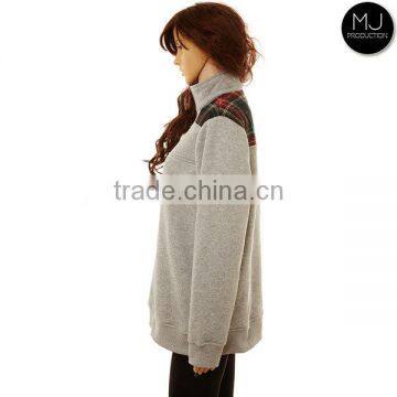 Wholesale New Design Women Quarter Zip Fleece Shep Shirt photo-2