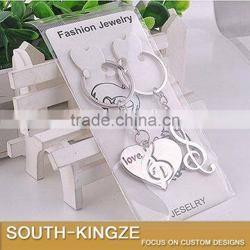 Lover Music Note Hearts Keychain photo-5