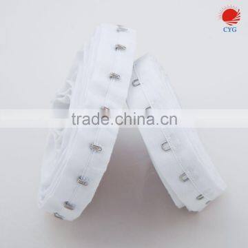 Customized size Hook and Eye Tape, Hook and Eyes White Satin Ribbon Tape for Sewing Projuct