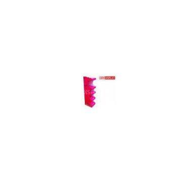 Foods Floor POP Cardboard Display Stand pink With Four Tier