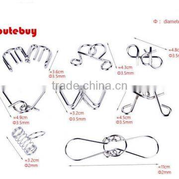 New Intelligent Unlock Metal Wire Puzzle Educational Alloy Unlock Toy for Kids photo-2