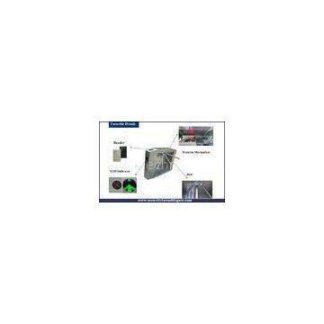 Stainless access tripod turnstile gate with ticketing system , two - dimensional code