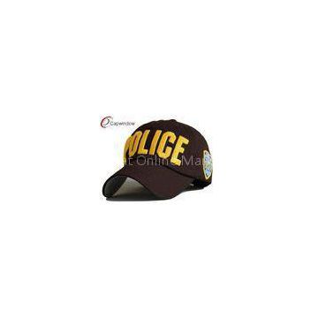 Fashion Pink Police Cotton Baseball Caps Embroidered Baseball Hats For Womens