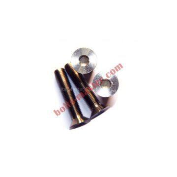 Titanium Flat Head Slotted Machine Bolts