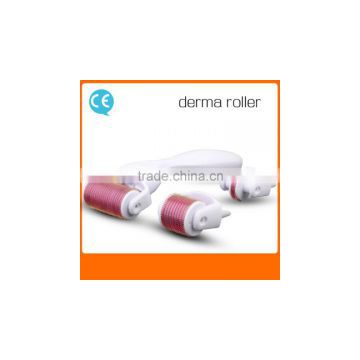 Good quality micro needle derma roller with 3 derma roller tips 180/ 600/1200 pins mts derma roller