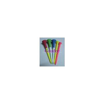 PLASTIC & RUBBER CUSHION TOP GOLF TEES