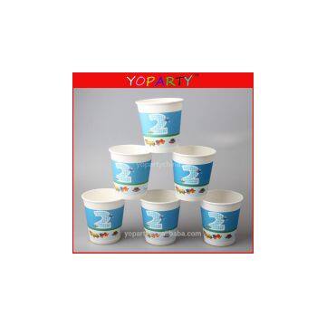 Dixie Cup Dispenser Vintage Print Ad w/ Color Pouring Drinks for Children w/ Colorful Paper Cups photo-1