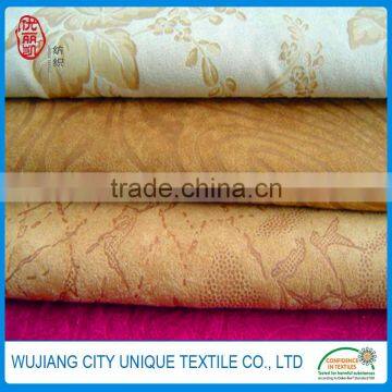 Wholesale Weft Knitting Solid Polyester Spandex Single Jersey Micro Suede Fabric for Women