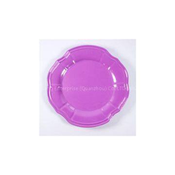 High Quality Best Heavy Melamine Plum Plate Charger Personalized