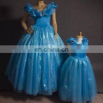 MAC-86 party cheap wholesale cinderella adult costume/ cinderella dress